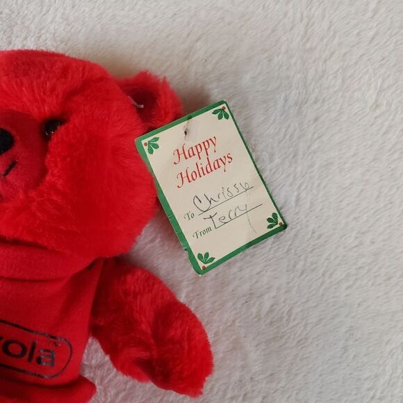 1986 Burger King Red Crayola Stuffed Bear - Picture 4 of 10